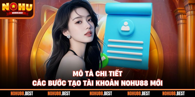 Mô tả chi tiết các bước tạo tài khoản Nohu88 mới